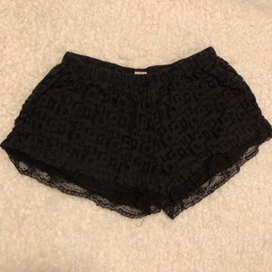 Black shorts. Size small